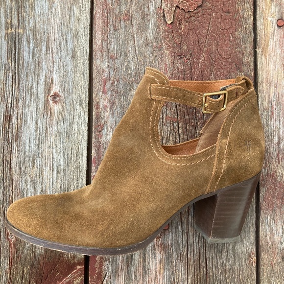 🍄🍀Frye Meghan Suede Shootie Booties - Picture 6 of 11